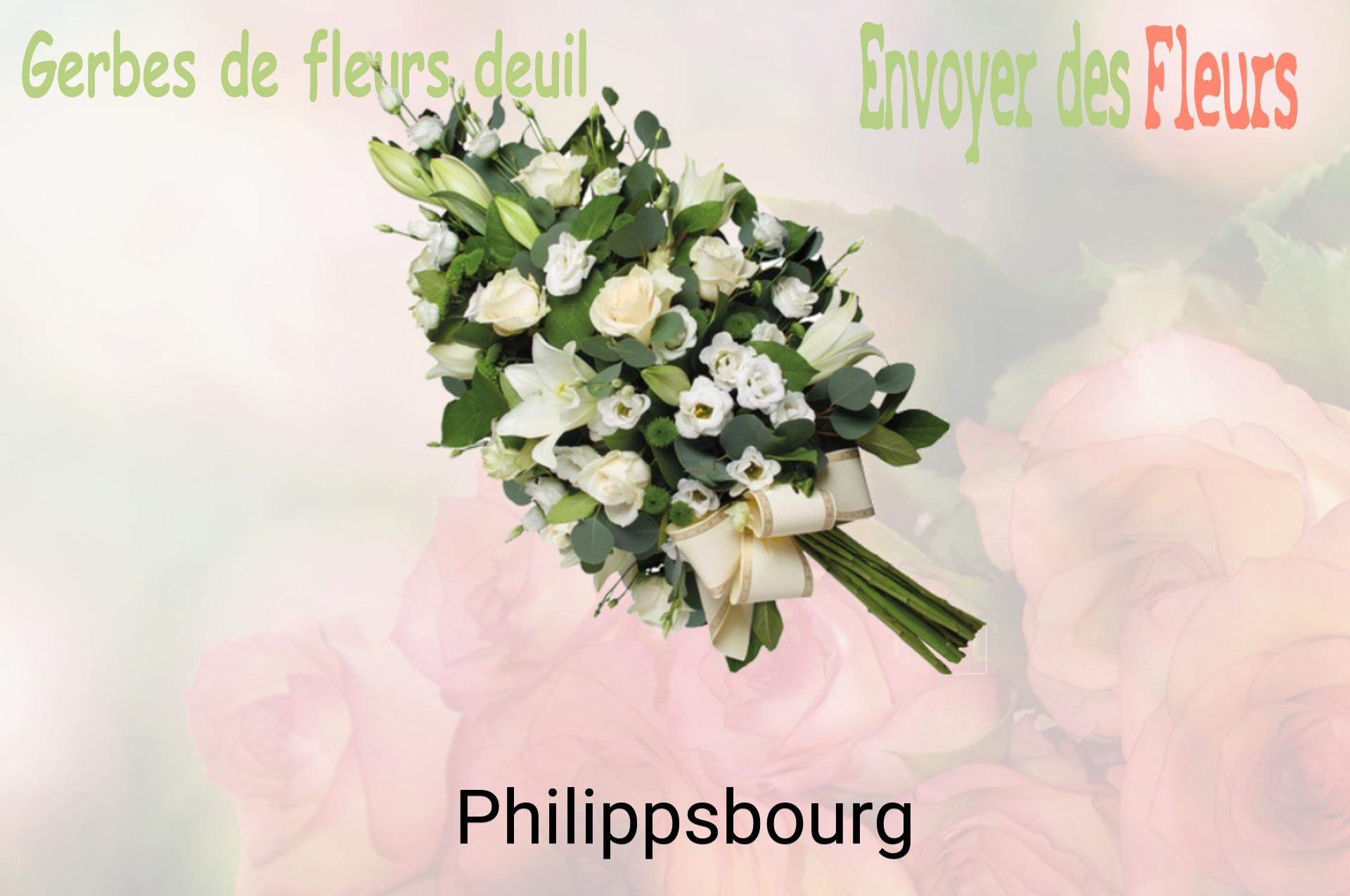 Gerbe de fleurs de deuil livrée à Philippsbourg